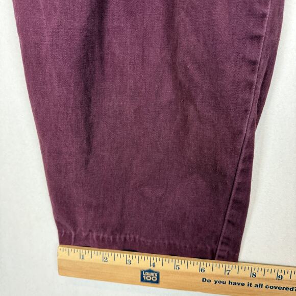 Generra Collection Chino Pants Women 33 Purple Pleated High-Rise Flat Front VTG - Picture 15 of 15